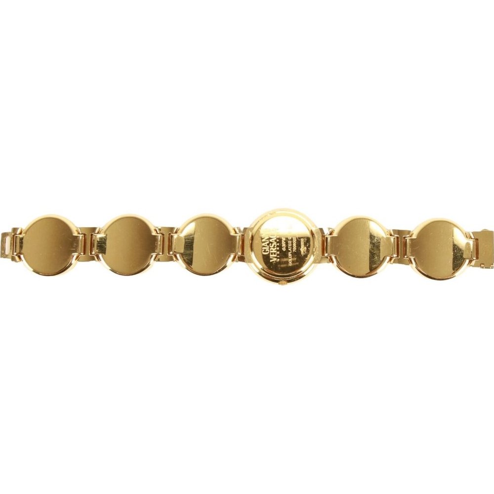Authentic Gianni Versace Signature Medusa Head Gold Plated Vintage Coin Watch - Picture 2 of 12